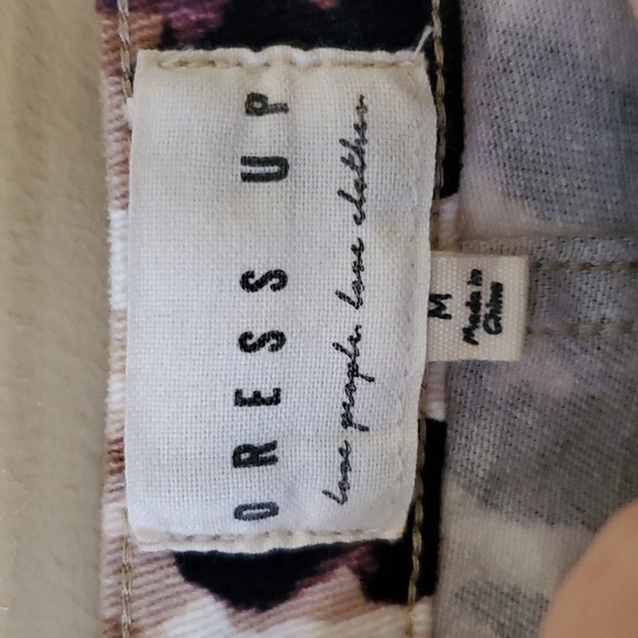 Dress Up Brandwear Micro Corduroy Leopard High Rise Flare Pants Size M - Picture 4 of 10